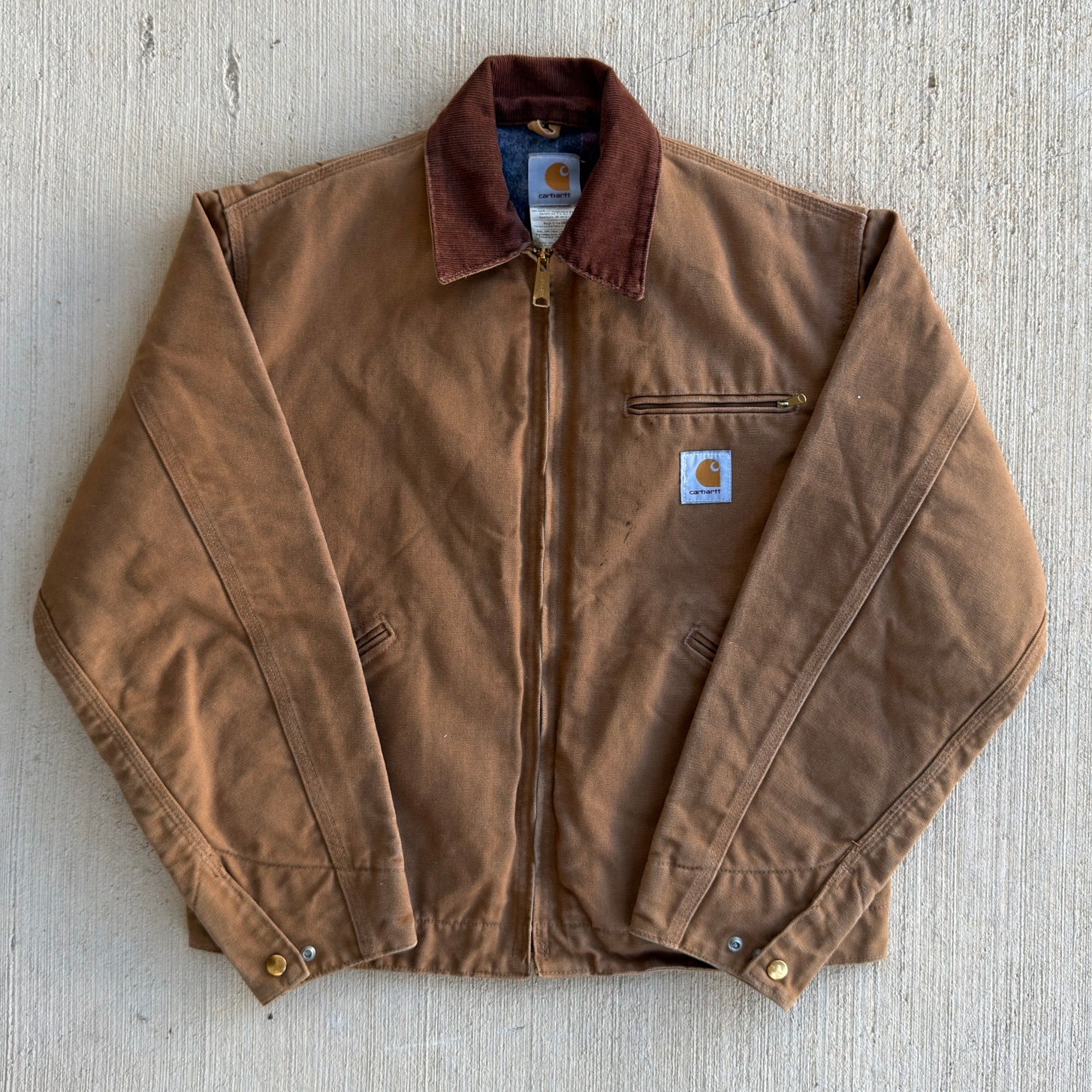 Carhartt J01 Brown Detroit Work Wear Jacket